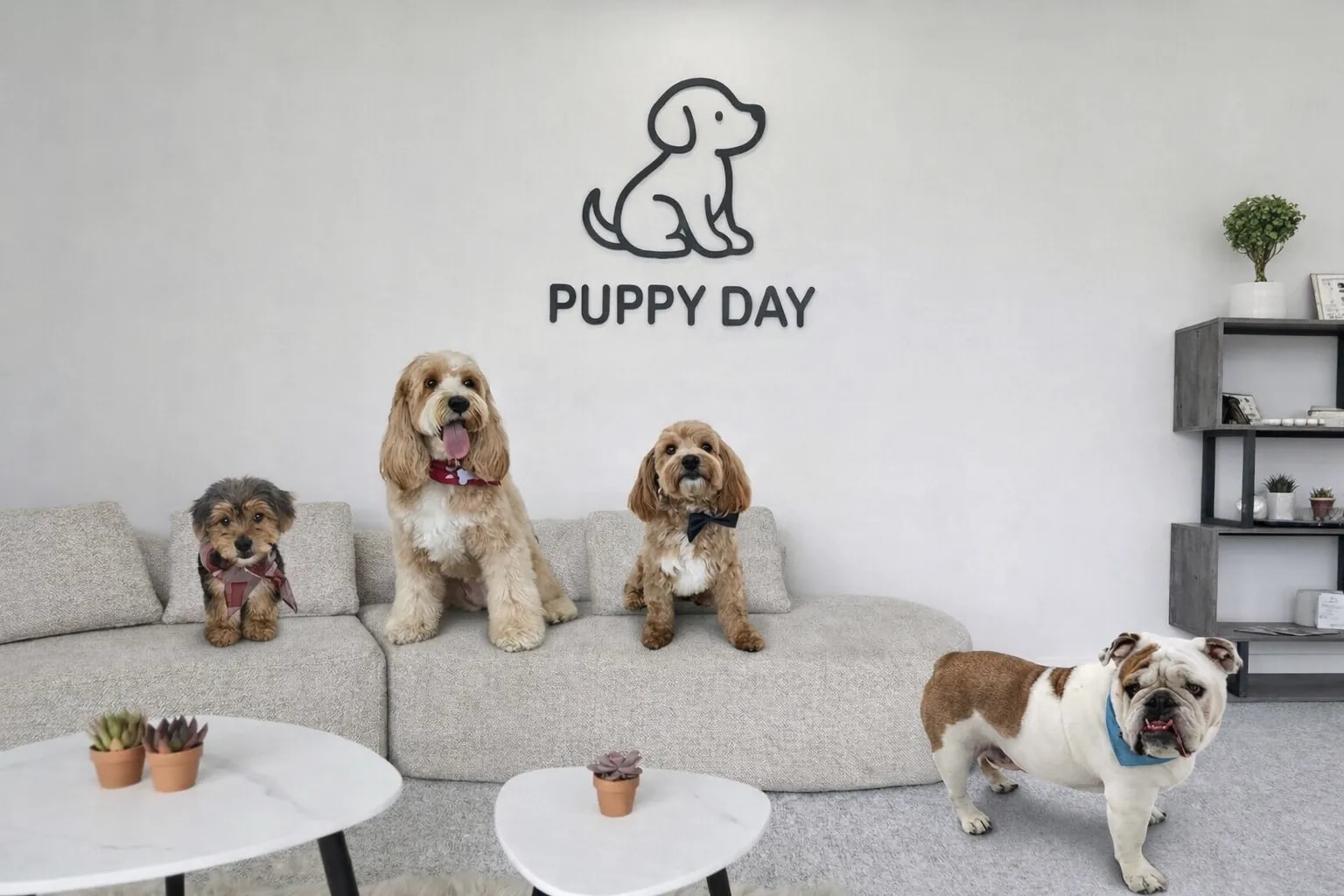 The Puppy Day salon lobby